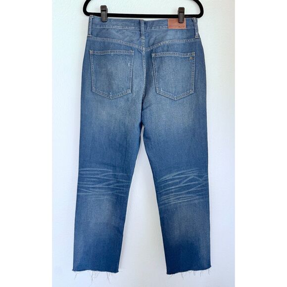Madewell The Perfect Vintage High Rise Jeans Step Hem Edition in Medium Wash 30 - Picture 4 of 11